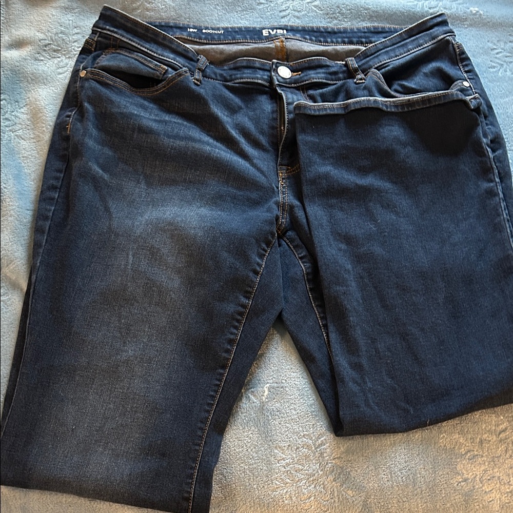 EVRI Navy Stretch Skinny Jeans